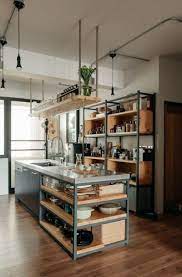 From industrial style kitchen islands and pendant lights to exposed brick walls and gunmetal tapware. 43 Industrial Rustic Kitchen Ideas In 2021 Industrial Kitchen Design Kitchen Design Home Kitchens