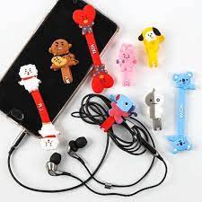 qoo10 独占販売 bt21 グッズ bts防弾少年団bt可愛い収納紐 ード収納 ケーブル収納 コードキーパー めちゃくちゃ可愛いイヤホンコードホル kpop 韓流ドラマ produtos bts bts acessorios bts roupas
