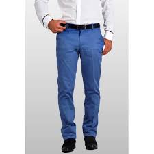 Italyan Kesim Keten Pantalon Mavi 505 Pantolon Erkek Giyim Giyim