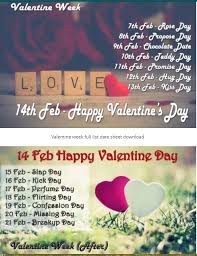 Days of the week chart pdf. Happy Valentine Day Week List 2022 February Dates Schedule 7th February To 14th February Monofindia