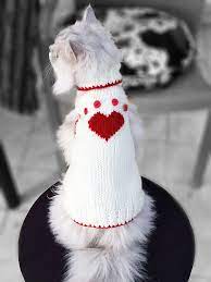 Heart Paw Pattern White Sweater For Cat And Matching Clothes Etsy Evcil Hayvan Kiyafetleri Hayvan Giysileri Kopek