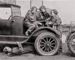 School Girl Car Mechanics Photo Historical Photography Old Etsy Woman Mechanic Car Mechanic History