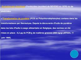 Les dioxines libres dans latmosphre se dposent sur le sol, leau et la vgtation. Ppt Dioxines Pcb Powerpoint Presentation Free Download Id 4569106