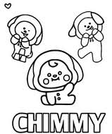 Bt21 chimmy by bts jimin downloadable digital coloring page. Coloring Pages Bt21 Morning Kids