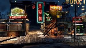 Cyber Junktown Purely Vanilla Assets Falloutsettlements Fallout Settlement Cyber Broadway Shows