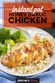Honey Garlic Instant Pot Chicken Breasts Instant Pot Recipes Chicken Healthy Instant Pot Recipes Instant Pot Dinner Recipes