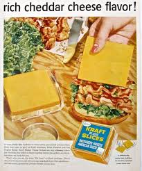 1950s Kraft Cheese Slices Ad I M Surprised They Compare To Rich Cheddar Cheese Flavor American Cheese Isn T Vintage Food Labels Vintage Recipes Retro Recipes