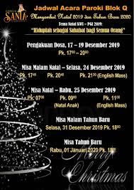Klik pada gambar thumbail untuk mengunduh gambar ukuran penuh. Jadwal Misa Natal 2019 Di Gereja Kaj Dan Keuskupan Denpasar Hidupkatolik Com
