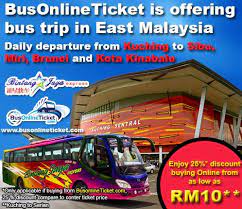 During festive seasons, the bus fare. Kuching Bus Terminal Ticket Is Available For Booking