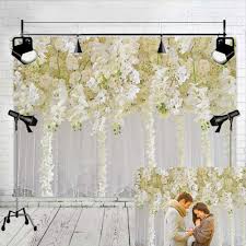 These are the best wedding photo booth props. White Flower Backdrop Curtain Floral 3d Flower Wedding Party Background Photo Backdrop For Wedding Reception Baby Shower Photo Booth Props Buy Online In Aruba At Aruba Desertcart Com Productid 102547804