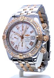 Breitling Chronomat Evolution Rose Gold Steel Diamond Bezel 44 Mm Kleen Edelmetalen