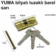 yuma bilyali barel tuzakli 68mm kapi gobegi kapi kilidi celik kapi gobek fiyati ve ozellikleri gittigidiyor