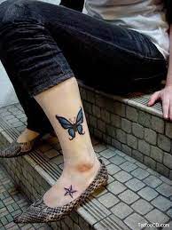 Ancle Bf Butterfly Ankle Tattoos Ankle Tattoo For Girl Butterfly Tattoo
