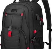 Mochila grande de viaje y para laptop, de 17-17.3 pulgadas, es impermeable,  antirrobo, con cerradura y puerto de carga USB, para negocios, escuela, ...