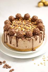 No Bake Ferrero Rocher Cheesecake Easy Cheesecake Easy Baking Recipes Desserts