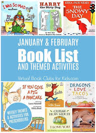 January And February Book List For Our Virtual Book Club For Kids Kids Book Club Preschool Books Book Lists