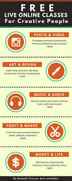 Free Online Classes For Creative People Live Classes Are Free You Can Purchase On Demand Classes Ph Photography Jobs Free Online Courses Online Education
