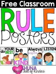 Classroom Rules Freebie Classroom Rules Poster Classroom Rules Kindergarten Classroom Rules
