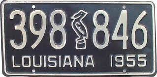 Louisiana License Plate Health And Beauty