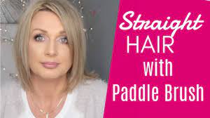 A paddle brush won't do. How To Straight Hair With A Paddle Brush Youtube