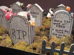 Tombstone Party Favors Halloween Favors Halloween Tombstones Diy Halloween Goodie Bags