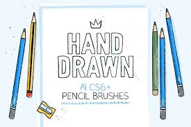 Halloween pumpkins funny faces watercolor illustration set. Ai Hand Drawn Pencil Brushes How To Draw Hands Illustrator Brushes Ink Brush