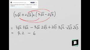 Nilai 3 akar 3 log 27 adalah. Bentuk Sederhana Dari 3 Akar 2 2 Akar 3 Kali 3 Akar 2 2 Akar 3 Youtube