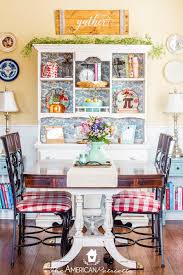 Rustic farmhouse decor is beautiful in any season, but it is especially spectacular in spring! Spring Farmhouse Decorating Ideas For The Kitchen The American Patriette