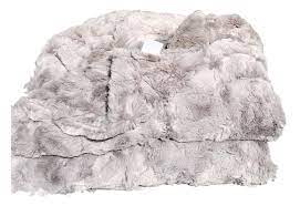 Sherpa throw blanket silver grey travel/single fleece bed throws warm reversible microfiber solid blankets for bed and couch. Silver Lux Faux Fur Throw Blanket Blankets At Belleandjune