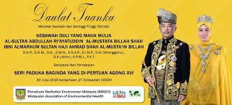 Check spelling or type a new query. Daulat Tuanku Sempena Hari Pertabalan Seri Paduka Baginda Yang Di Pertuan Agong Xvi Malaysian Association Of Environmental Health