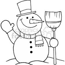 On this page, you can find a png clipart associated with the tags: Black And White Snowman Holding A Broom Clipart Commercial Use Gif Png Eps Svg Clipart 377808 Graphics Factory