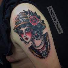 Old School Traditional By Matthew Houston Tattoos Traditional Tattoo Art Traditional Tattoo