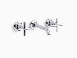 Shop for kohler bathroom faucets at walmart.com. K T14413 3 Purist Wall Mount Sink Faucet Trim Cross Handles Kohler