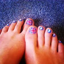 Australian Flag Toes Australia Australian Flag Painted Nails Toes Girly Nail Varnish Cute Tricky Hair And Nails Nails Girly