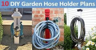 When we moved in, we discovered that there was no water to the outdoor spigot, but since it was the end of the summer and we weren't doing any major gardening, we didn't bother. 10 Diy Garden Hose Holder Plans