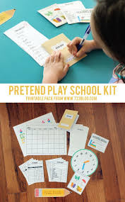 Pretend Play Printable School Kit School Kit Pretend Play School Play