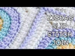 Learn To Crochet The Zigzag Slip Stitch Join With This Easy To Follow Video Tutorial This Free Joining Granny Squares Left Handed Crochet Slip Stitch Crochet