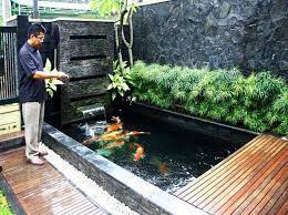 Kolam mungil ini terlihat sangat alami. 30 Desain Kolam Ikan Minimalis Di Depan Dan Dalam Rumah