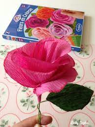 Être offerte à l'occasion de la fête des mères, permettre de réaliser un bouquet de fleurs en papier. Fleurs En Papier Crepon Tuto Facile De Sentosphere Lucky Sophie Blog Famille Voyage