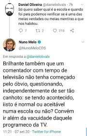 Daniel oliveira da silva, phd. Jovem Conservador De Direita O Dr Nuno Melo Esta A Revelar Se Um Genio Politico No Dominio Das Redes Sociais Lanca Um Rumor As Pessoas Questionam No Sobre O Rumor Neste Caso O