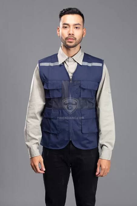 Áo kỹ sư gile phản quang tím than - Bảo Hộ Lao Động Thiên Bằng ®