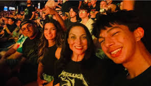 Family time at the Houston Metallica concert!