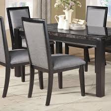 Modern design, strong metal frame, stable structure.made of high quality mdf coated with pvc and black powder coated steel frame.an excellent solution for the kitchen, living room and bar etc.practical and fashionable, this space saving dining set will provide a functional as well as relaxing place to. Home Source Grey And Black Faux Marble Dining Set Table Walmart Com Walmart Com