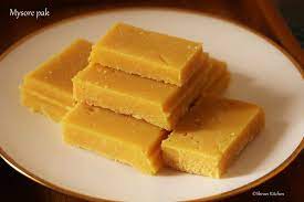 Soft Mysore Pak Krishna Sweets Mysore Pak Recipe Recipe Recipes Jamun Recipe Burfi Recipe