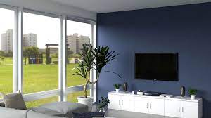 Close enough to traditional to be considered classic, but featuring just enough of a moodier tone, this color is a great balance of style and will bring a great wash of color into your living room. 10 Elegant Dark Blue Accent Wall Ideas Roomdsign Com