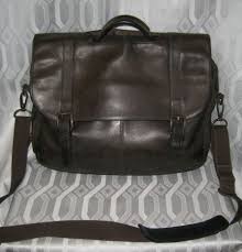 Wilsons Pelle Studio Brown Leather Crossbody Messenger Shoulder Bag Briefcase Briefcase Fashion Leather Crossbody Genuine Leather Bags Cross Body Handbags