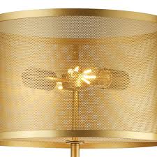 Rgb Led Stehleuchte Netzdesign Gold Matt Hohe 145 Cm Fishnet