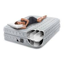 Intex Dura Beam Plus Queen Supreme Flow Fiber Tech Airbed Air Mattress Gray Target In 2020 Traditional Bed Air Bed Air Mattress