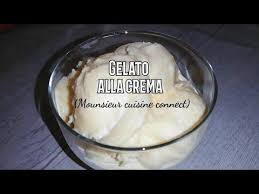Gelato Alla Crema Fatto In Casa Con Monsieur Cuisine Connect O Plus Youtube Nel 2020 Gelato Crema Ricette