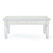 This coffee table will give any room a touch of glamour. Solanna Mirrored Coffee Table Silver Christopher Knight Home Target